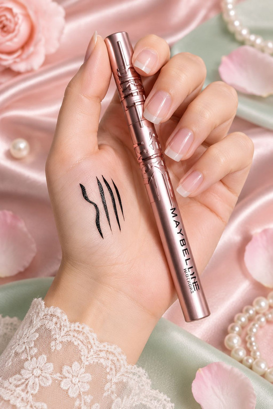خط چشم ماژیکی و مویی میبلین (Maybelline) - مشکی فوقالعاده