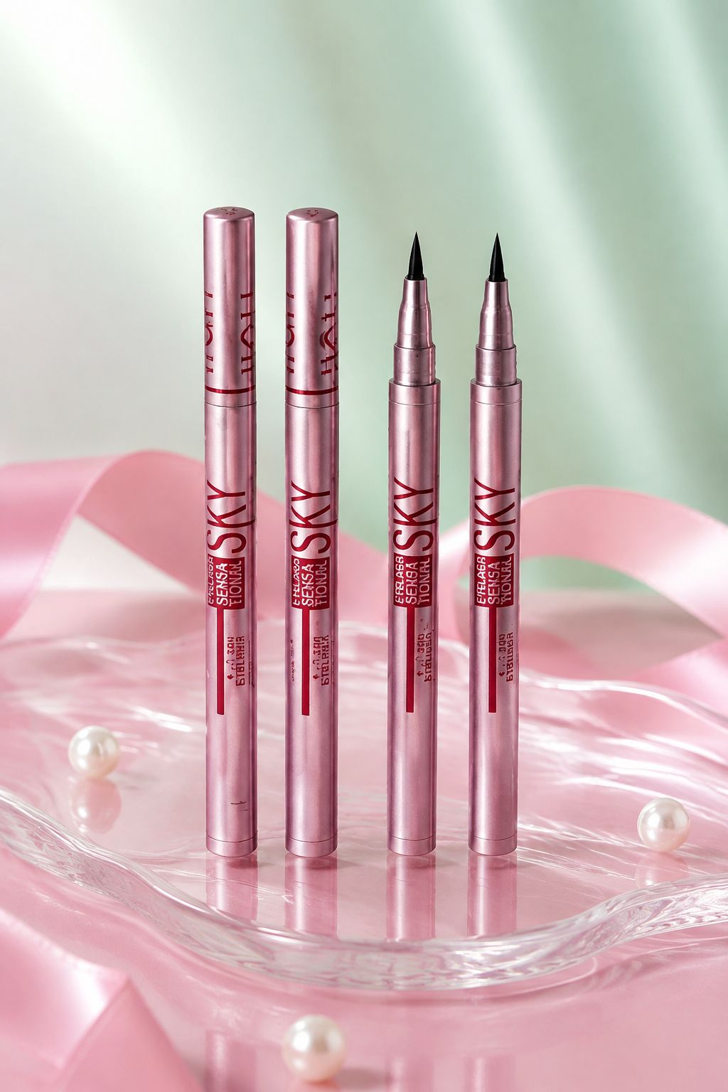 خط چشم ماژیکی و مویی میبلین (Maybelline) - مشکی فوق‌العاده