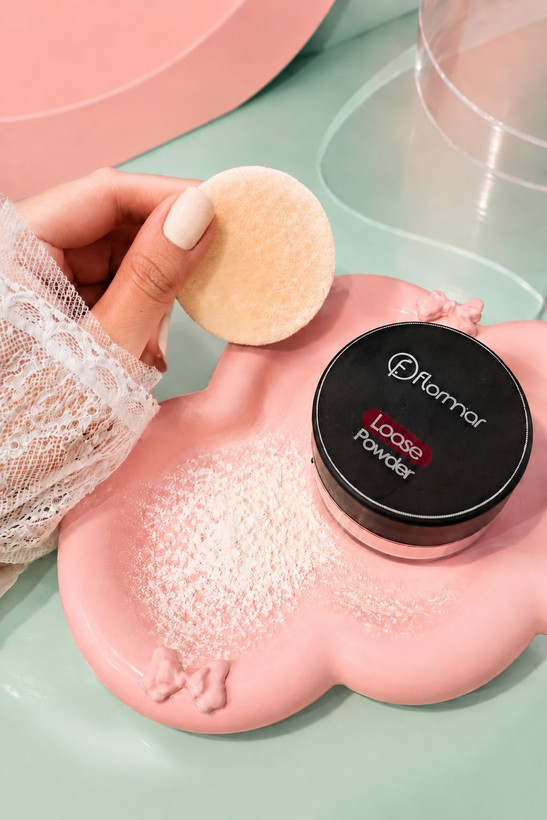 پودر فیکس فلورمار (Flormar Invisible Loose Powder) - تثبیت آرایش و کنترل چربی